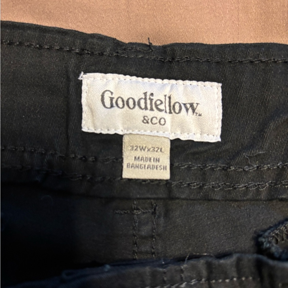 Goodfellow & Co Black Cargo Pants Size 32x32